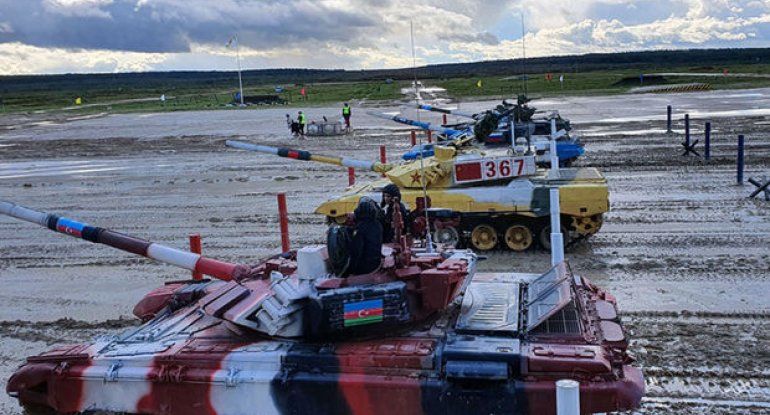 “Tank biatlonu” müsabiqəsinin final mərhələsi keçirilir - FOTO
