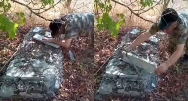 Laçın sakini illər sonra öz kəndlərində qardaşının məzarını tapdı – VİDEO