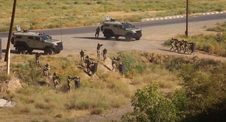 Azərbaycan Ordusu Naxçıvanda terrorla mübarizə üzrə xüsusi təlim keçirib - VİDEO