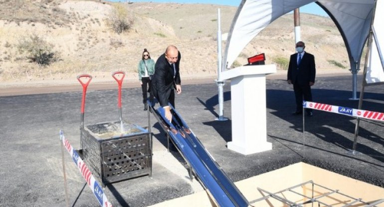 İlham Əliyev Qubadlıda yeni yolun təməlini qoydu - FOTO