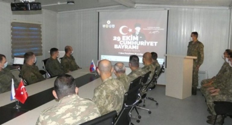 Türkiyənin Cümhuriyyət Günü Azərbaycan hərbçilərinin iştirakı ilə Qarabağda qeyd edilib - FOTO
