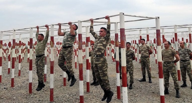 Azərbaycan Ordusunun tabor komandirləri arasında yarış keçirildi - FOTO