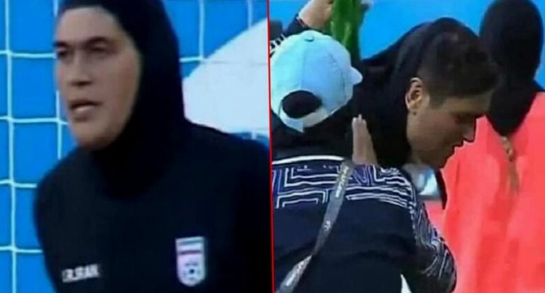 İranın qadınlardan ibarət komandasının qapıçısı kişi çıxdı
