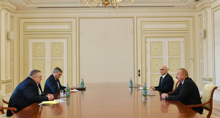 İlham Əliyev Rusiya Baş nazirinin müavinini qəbul etdi