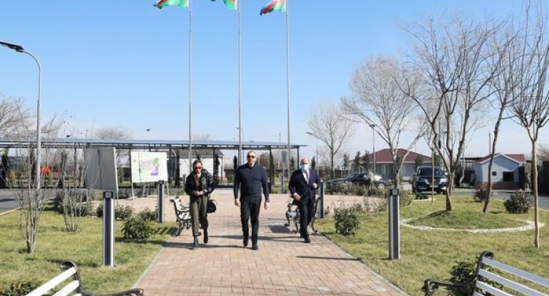 İlham Əliyev və Mehriban Əliyeva Prezidentin xüsusi nümayəndəliyinin qərargahında - FOTO