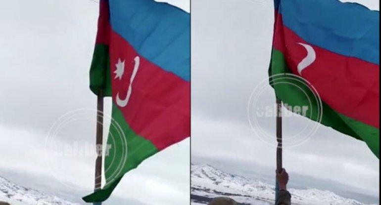 Fərrux kəndində Azərbaycan bayrağı dalğalanır – VİDEO