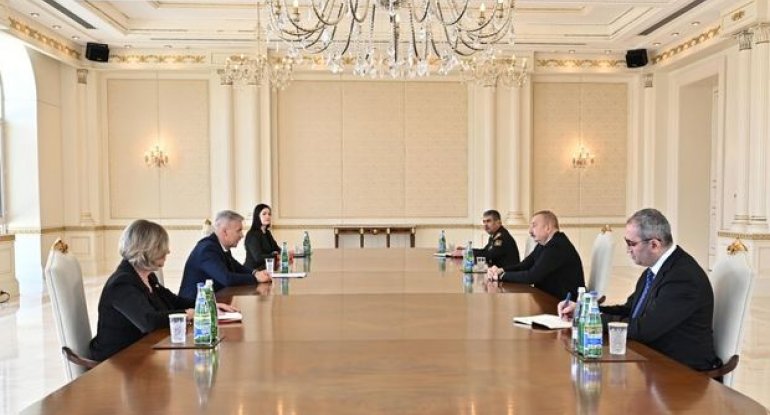 İlham Əliyev Latviyanın baş nazirinin müavinini qəbul etdi - FOTO