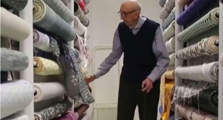 84 il eyni şirkətdə çalışan 100 yaşlı kişi rekorda imza atıb