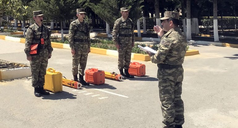 Azərbaycan Ordusunun topoqraflarının döyüş hazırlığı yoxlanılıb - VİDEO