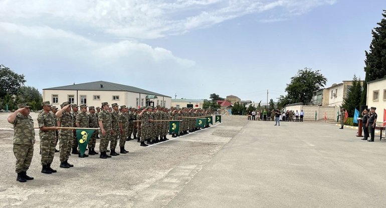 Hərbi hissənin yaradılmasının ildönümü münasibətilə tədbir keçirilib