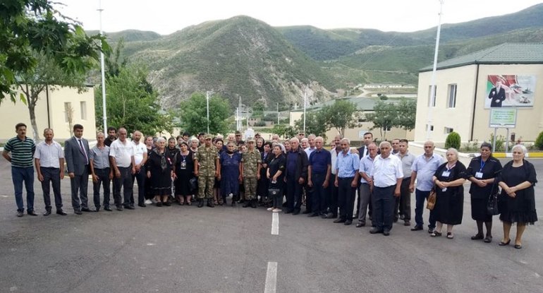 Şəhid ailələri N hərbi hissəsini ziyarət ediblər