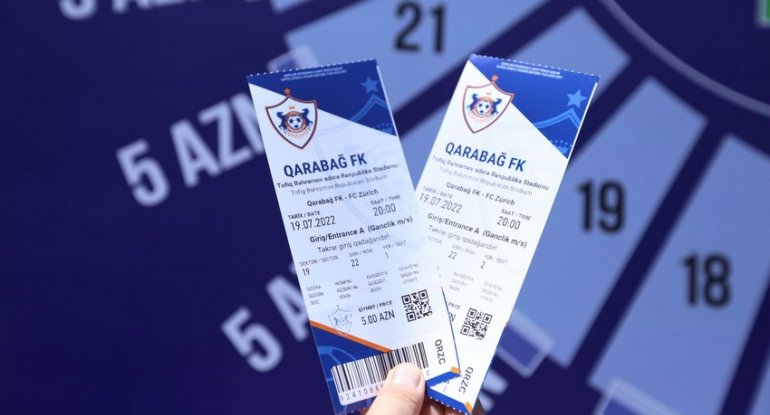 "Qarabağ" - "Sürix" oyununa satılmış biletlərin sayı açıqlandı