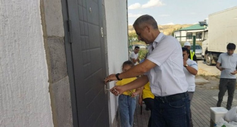 Ağalı kəndinə köçürülən əhali yeni tikilən evlərdə yerləşdirilib - FOTO