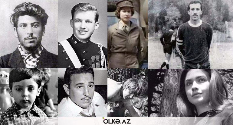 Bu dünya liderlərinin kim olduğunu müəyyən edə bilərsinizmi? - FOTOLAR