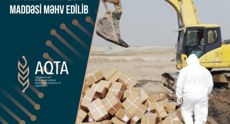 İstehlaka yararsız müxtəlif növ süd və süd məhsulları məhv edilib