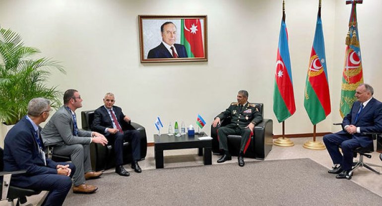 Müdafiə naziri İsrailin “Rafael” şirkətinin rəhbəri ilə görüşüb - YENİLƏNİB + FOTO