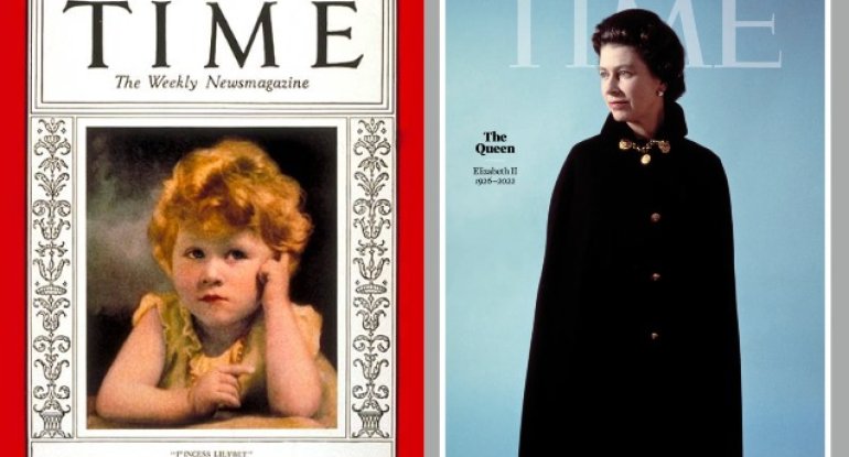 Üç yaşında “Time”ın üz qabığında yer alan II Elizabet... - FOTO