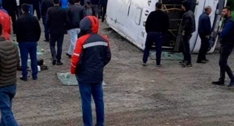Bakı-Ələt yolunda aşan avtobusun sürücüsü danışdı - VİDEO
