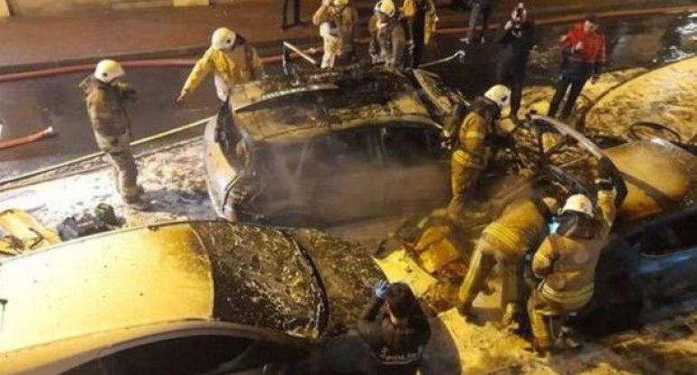 İstanbulda daha bir terror aktı: Bomba yerləşdirilmiş avtomobil partladıldı - VİDEO