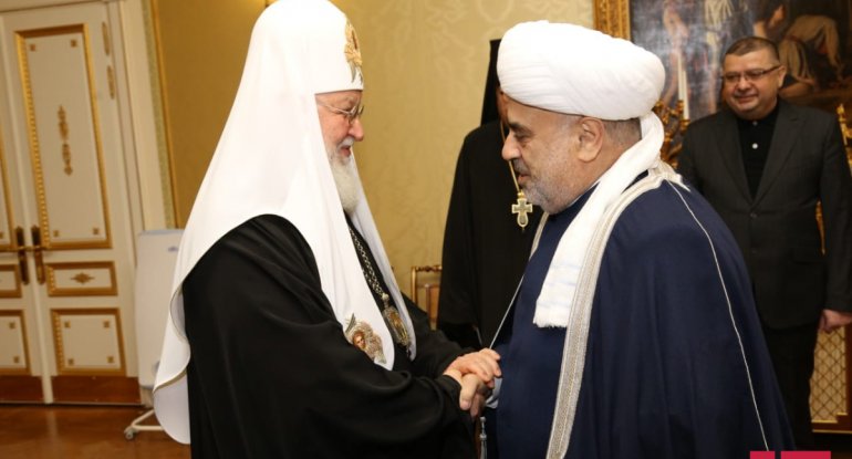 Moskvada Allahşükür Paşazadə ilə Patriarx Kirill arasında görüş keçirilib