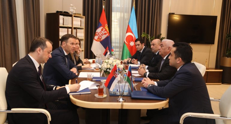 “AzərEnerji” rəhbəri ilə Serbiyalı nazirlərin görüşü olub