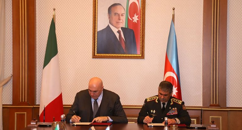 Azərbaycan və İtaliya arasında hərbi təlimlərlə bağlı sənəd imzalanıb