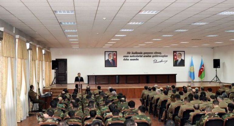 Mülki Müdafiə Qoşunlarında Ümumxalq Hüzn Günü münasibətilə tədbir keçirilib - FOTO