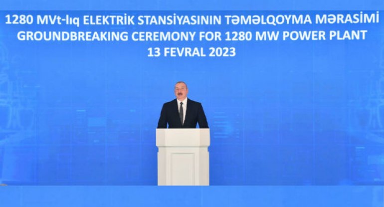 Prezident: “Yeni elektrik stansiyası ölkəmizin enerji potensialını böyük dərəcədə gücləndirəcək”