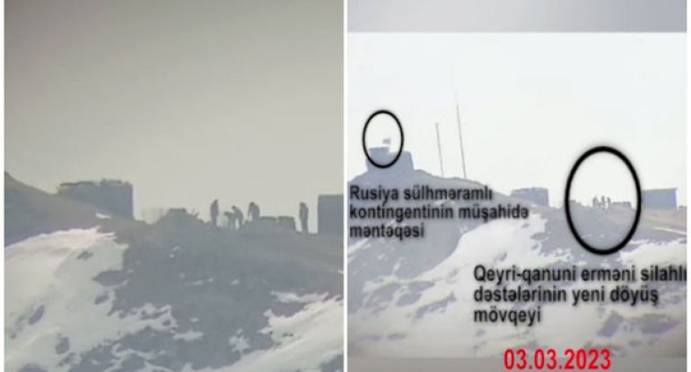 Qarabağdakı erməni quldurlar yeni döyüş mövqeləri yaradırlar: Bəs sülhməramlılar hara baxırlar? - VİDEO
