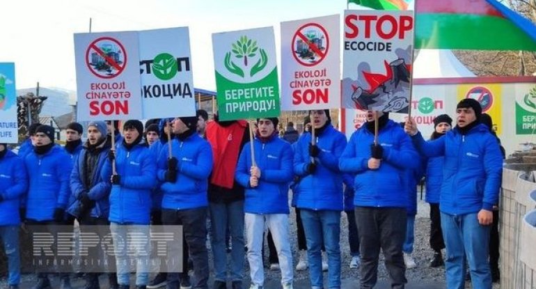 Ekofəallar 95 gündür Xankəndi-Laçın yolunda dünya ictimaiyyətini ekologiyanı qorumağa çağırırlar
