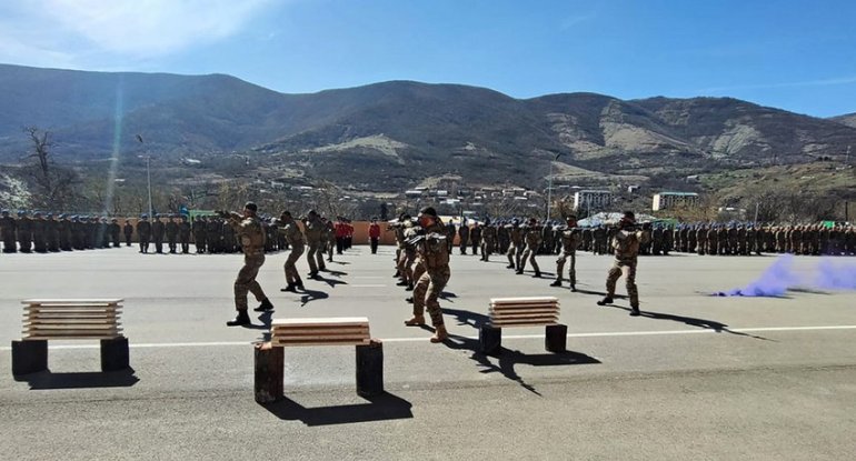 Hərbi hissələrin döyüşə hazırolma vəziyyəti yoxlanıb - FOTO