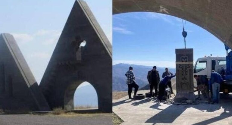 Ermənilərin qondarma abidəsi Ordumuzun nəzarətinə keçdi