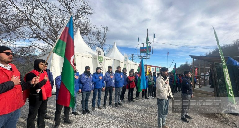Xankəndi-Laçın yolu: Ekofəalların aksiyası 124 gündür yüksək fəallıqla davam edir