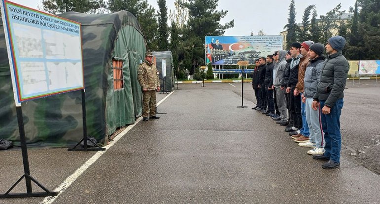 Azərbaycanda ehtiyatda olan hərbçilər təlimə çağırıldı - FOTO