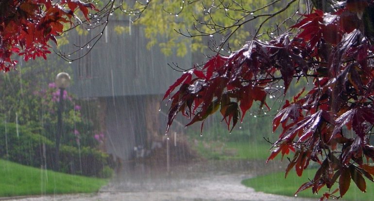 Bir sıra rayonlara leysan yağış yağıb, dolu düşüb – FAKTİKİ HAVA  