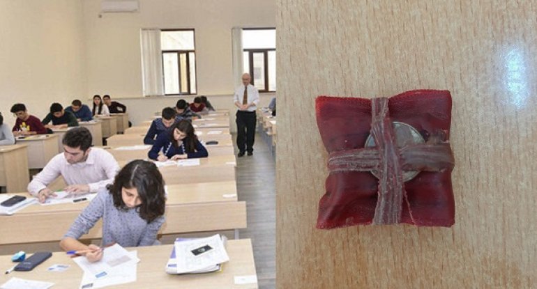 Ali təhsilli şəxs magistratura imtahanına cadu ilə gəldi - FOTO