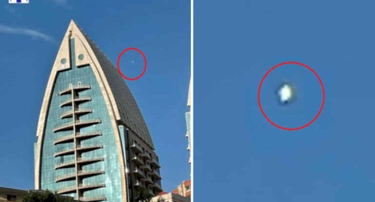 Bakı səmasında “uçan boşqab“ - FOTOLAR