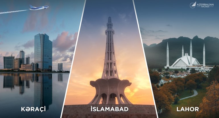 AZAL Pakistanın üç məşhur şəhərinə uçuşlar açır