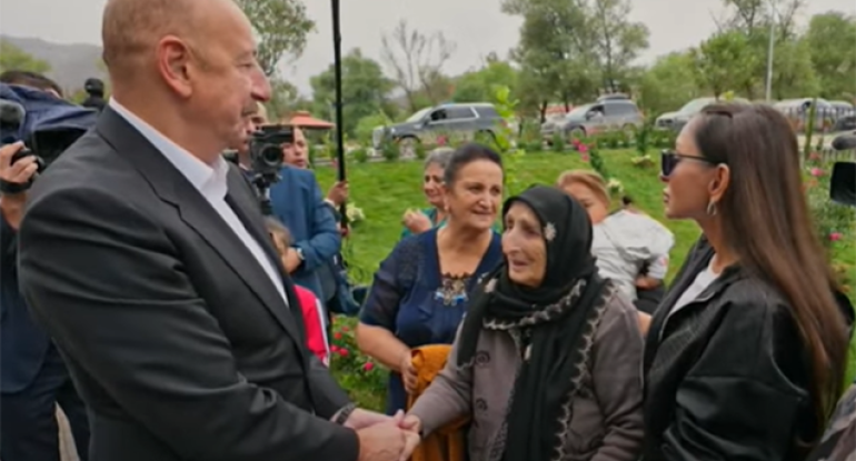 Laçında yaşlı qadının Prezidentdən xahişi - VİDEO