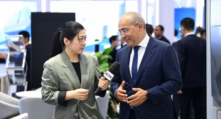 Mikayıl Cabbarov Çin Mərkəzi Televiziyasına müsahibə verib