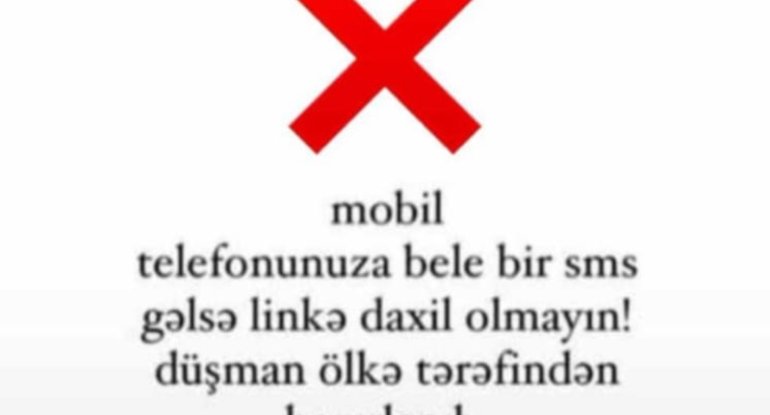 Saxta olduğu deyilən mesajları nazirlik göndərirmiş - FOTO