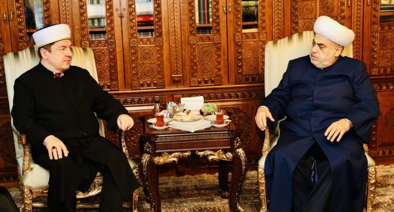 Polşanın Baş müftisi Azərbaycana gəlib, Allahşükür Paşazadə ilə görüşüb