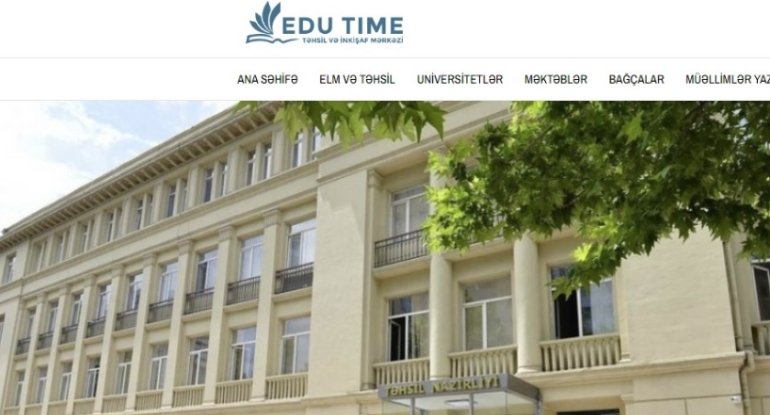 Yeni təhsil portalı fəaliyyətə başladı - Edutime.az