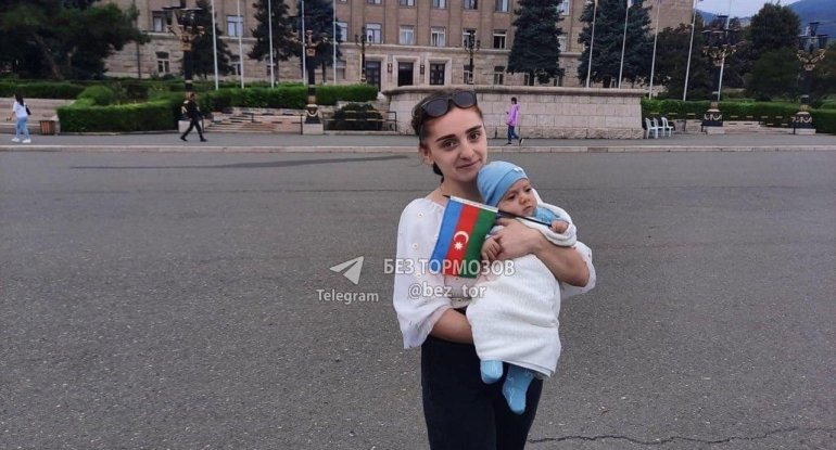 Xankəndidə Azərbaycan bayrağı viral oldu, amma... - FOTOFAKT