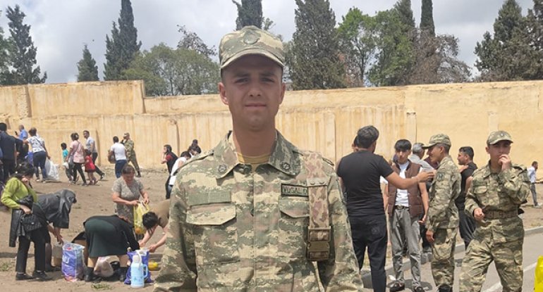 Bu gün şəhid olan hərbçimizin - Fotoları