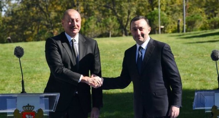 İrakli Qaribaşvili Azərbaycan Prezidenti ilə görüş barədə paylaşım edib - FOTO