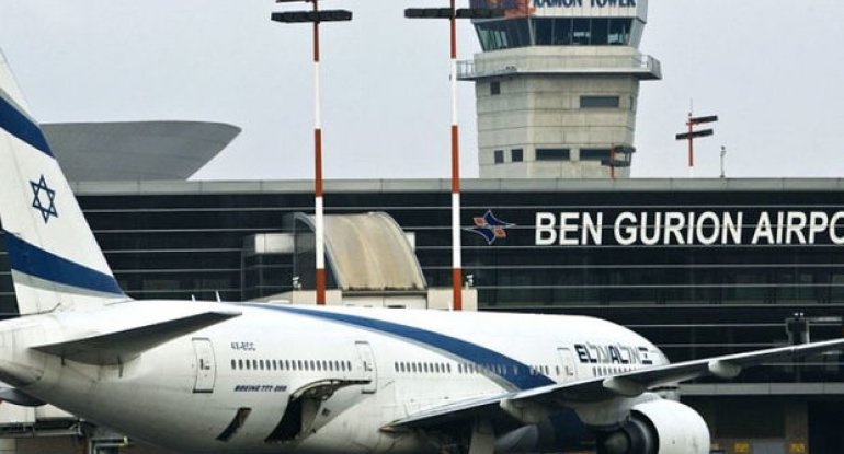 İsrailin hava limanında bütün uçuşlar dayandırılıb