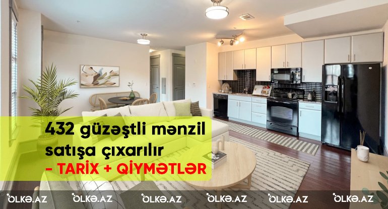Daha 432 güzəştli mənzil satışa çıxarılır - TARİX + QİYMƏTLƏR