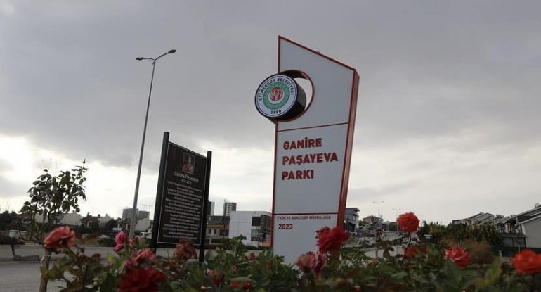 Türkiyədə Qənirə Paşayevanın adına park salındı - FOTO