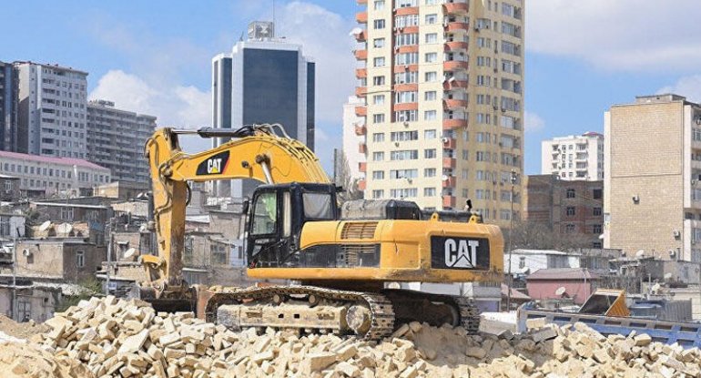 Bakının bu ərazisində yeni söküntü işləri başlayıb - VİDEO